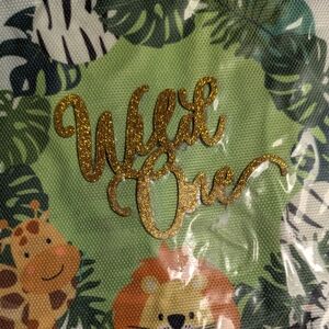 Wild One Jungle Theme Banner